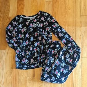 Fleece Owl Print PJs